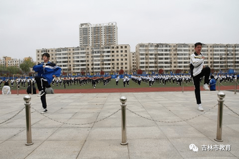 市朝鲜族中学创编校本操,为建党一百周年献礼