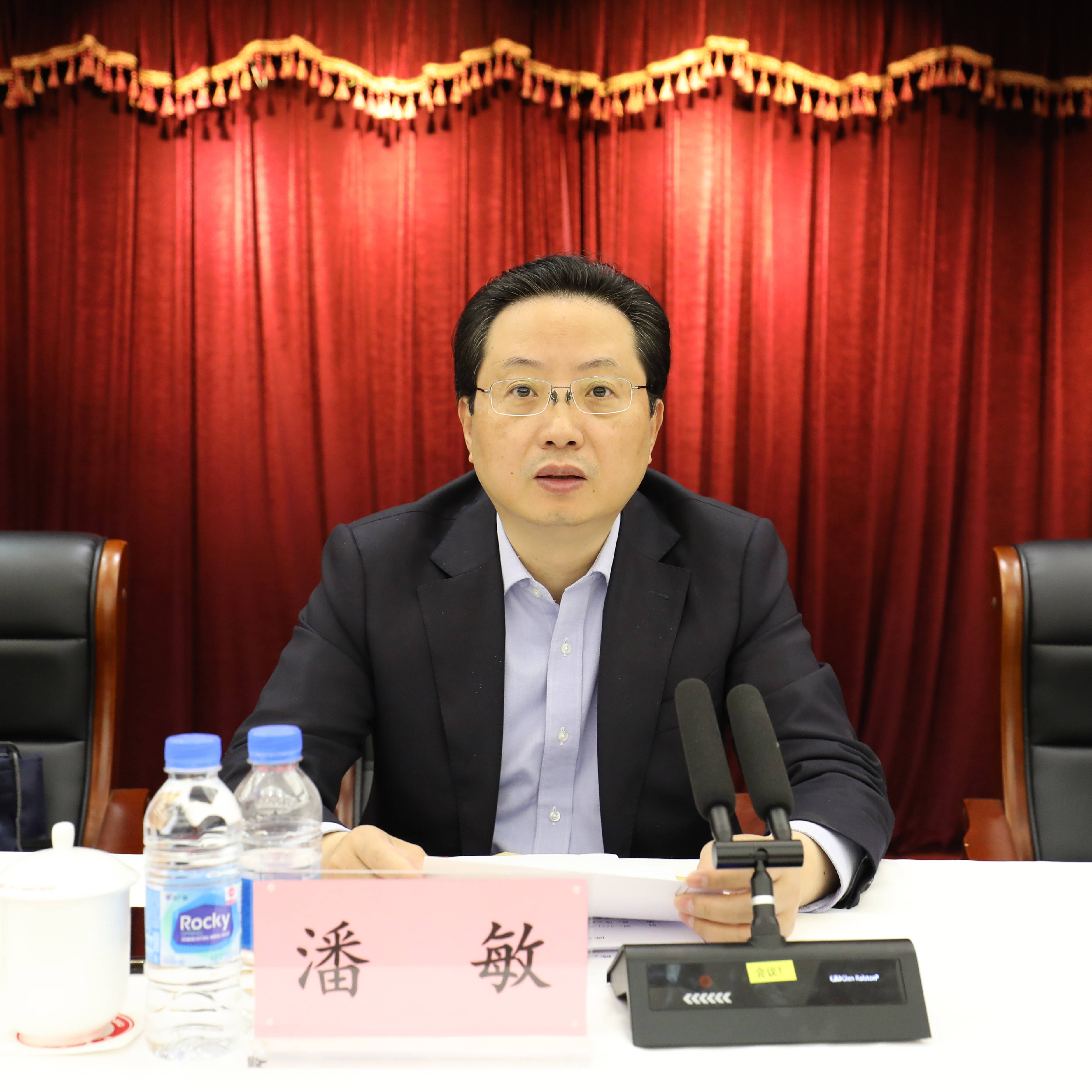 主任潘敏同志主持会议并作重要讲话,市委宣传部干部处副处长丁志强