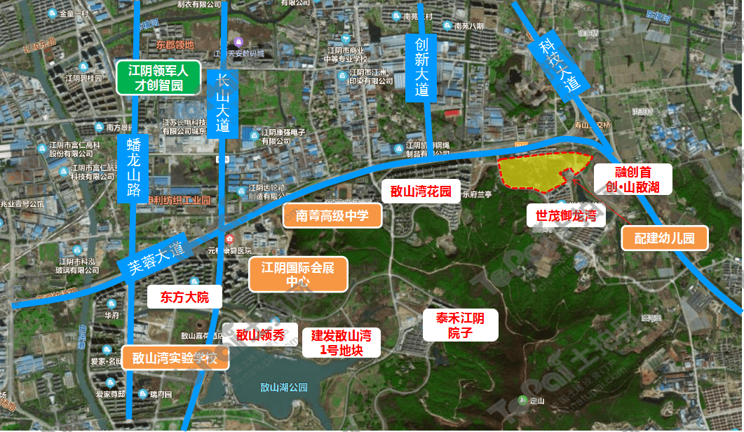 江阴:金茂继续深耕 敔山湾再挂“王炸”地块,最高限价19500元/㎡,触顶摇号!_成交