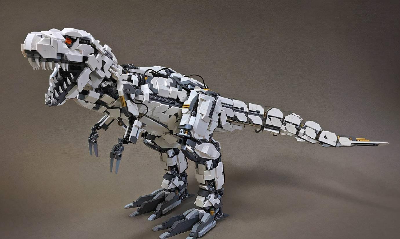 高手在民间模友自制乐高积木生物模型