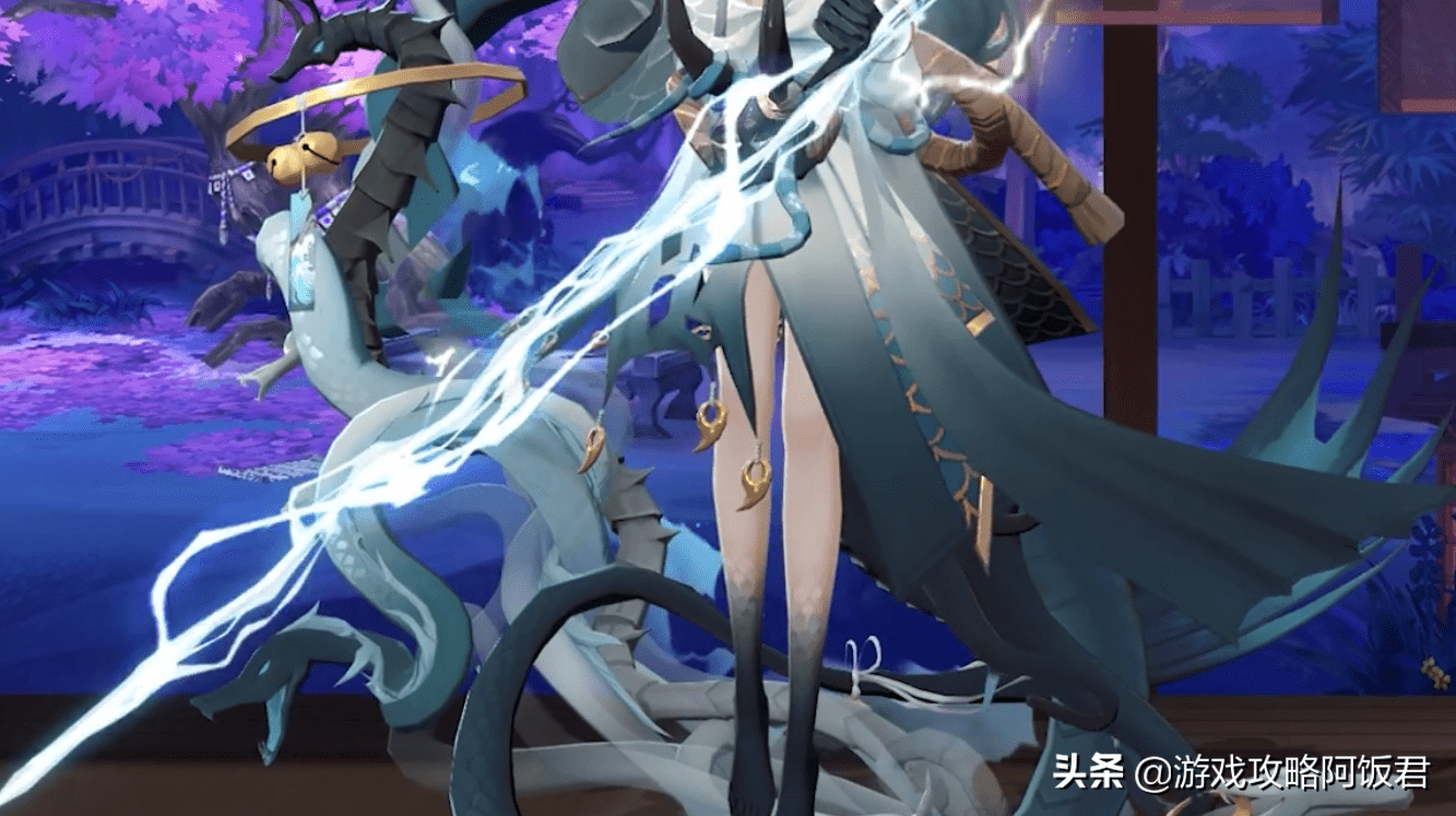 阴阳师15万代币换ssr铃鹿御前新皮肤蓝白冷色调尾巴系小铃铛