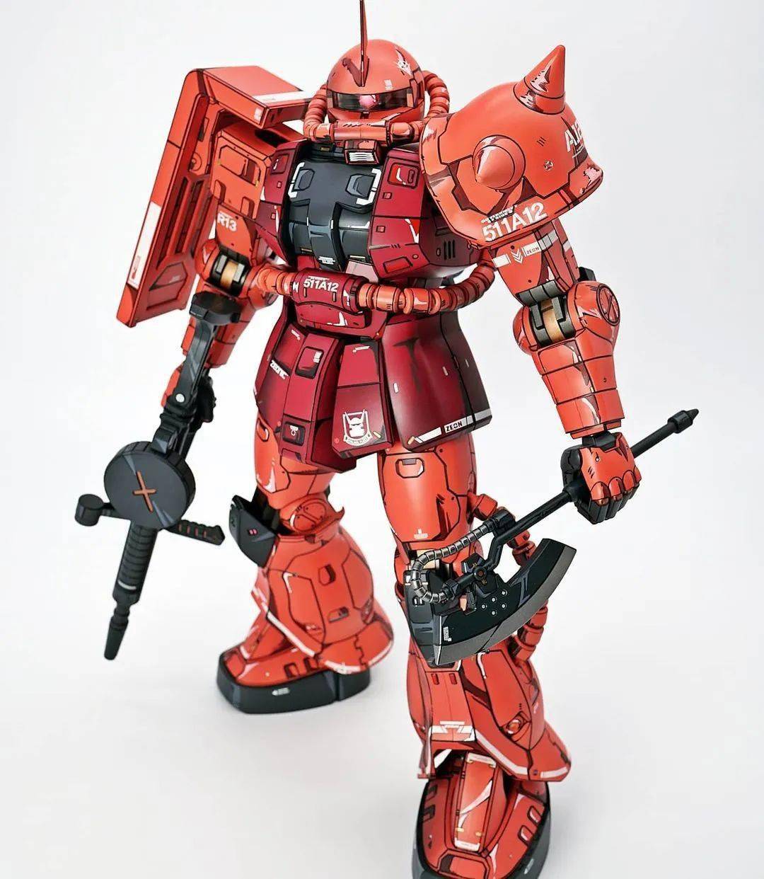 拿画骗人系列,1/48夏亚扎古二次元涂装_公众