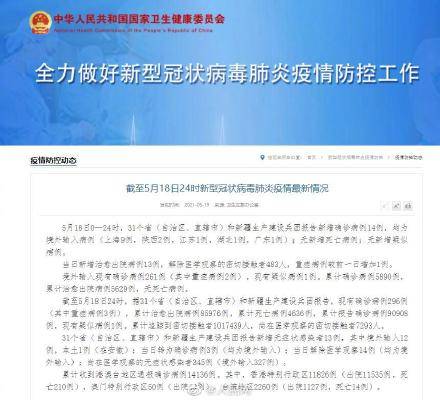 31省区市新增本土确诊病例30例
 ,31省区市新增本土确诊病例1例