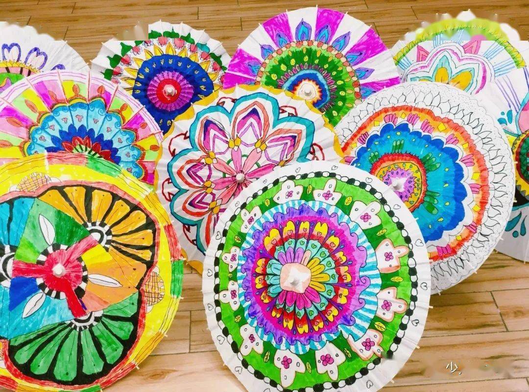 纸伞绘画创意无限撑开一片美丽世界