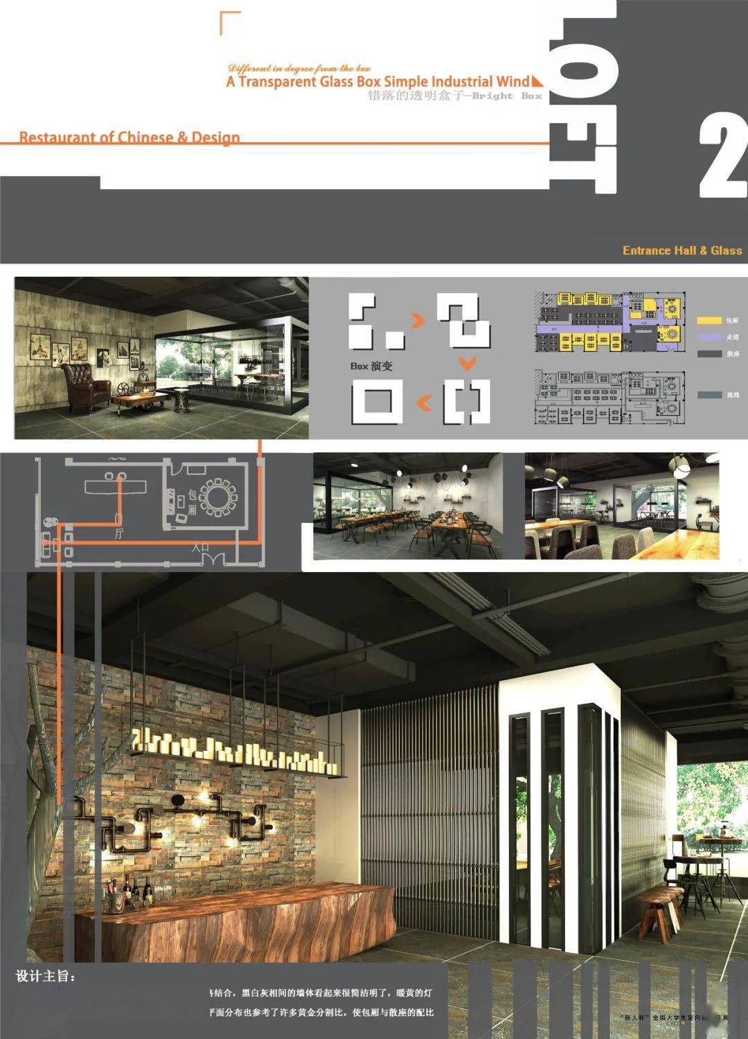获奖作品选播往届新人杯全国大学生室内设计竞赛餐饮空间设计获奖作品