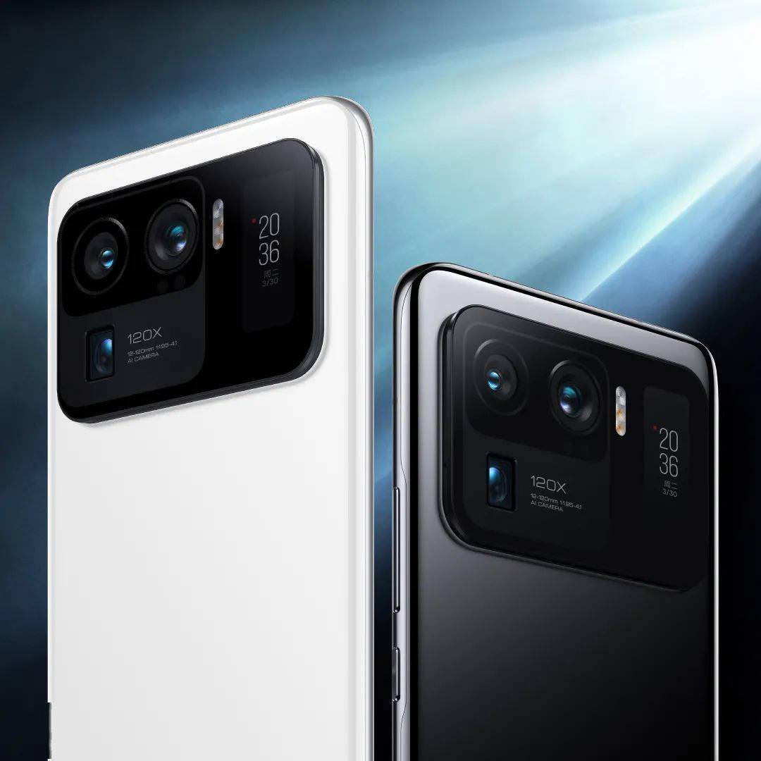 小米 11 ultra 同样于 3 月 29 日发售,该手机具有 48mp 超广角摄像头
