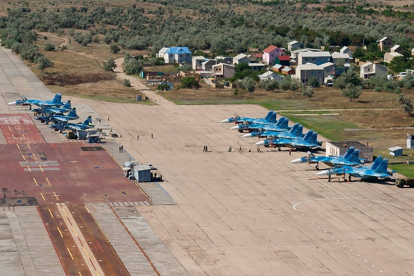装备尼特卡系统的萨奇机场资料图此次发生事故的萨奇机场目前被俄军