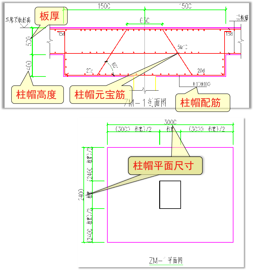 车库柱帽图集图片