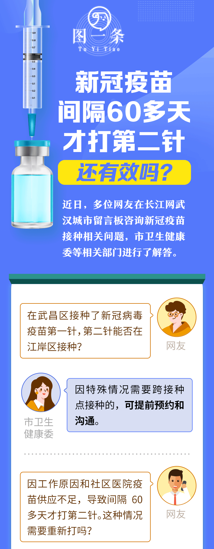 网传6月10日停止新冠疫苗第一针接种 武汉卫健委回应了 相关