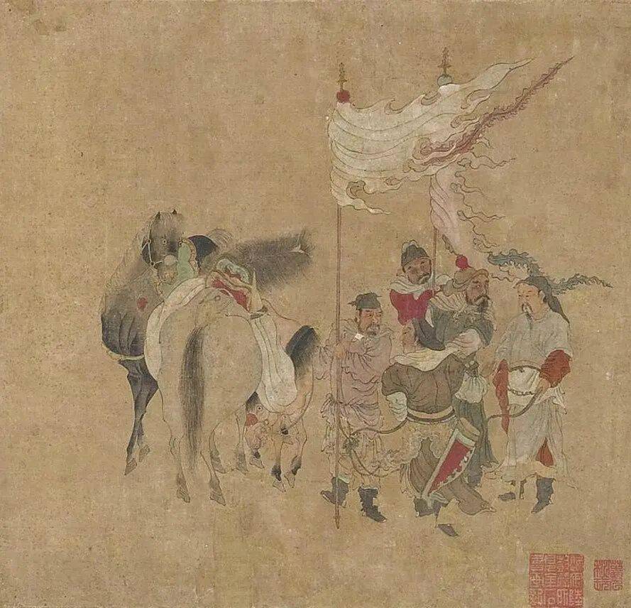 馬元馭 山水図 】 紙本捲り 121×65cm 清朝（18世紀初期） 金陵