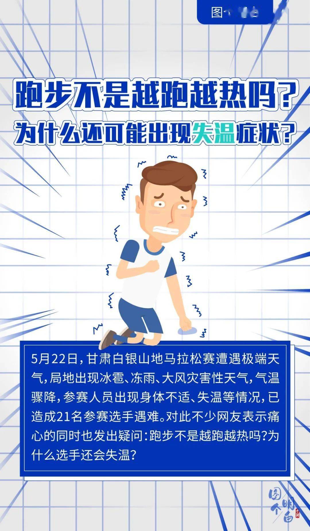 图个明白跑步不是越跑越热吗为什么还可能出现失温症状