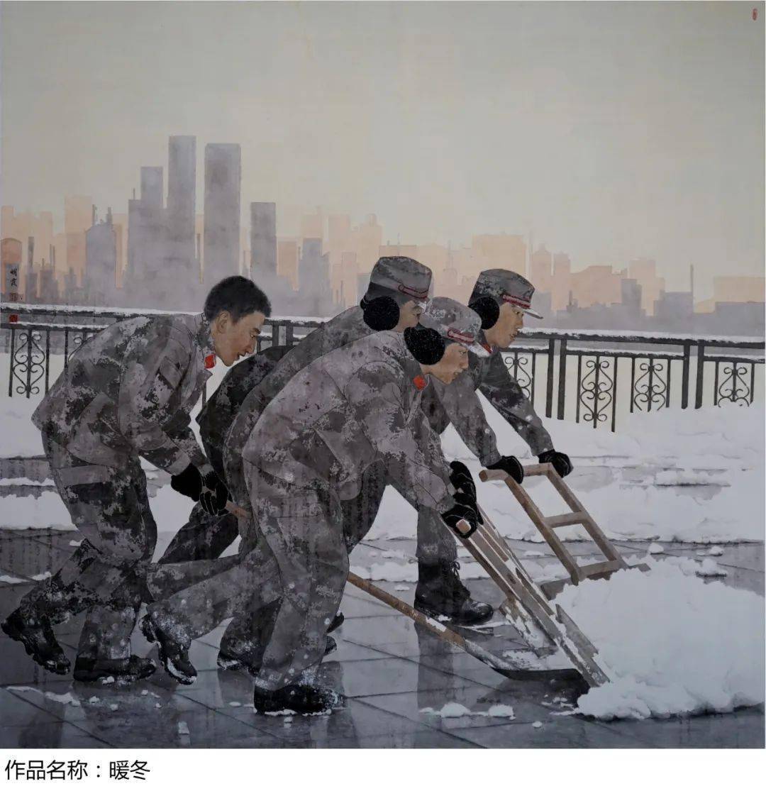 画外 至善至美2019年工笔人物《青春·迷彩》入选十三届中国画作品展