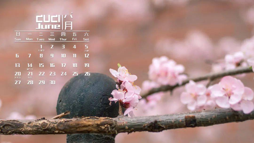 送你一份大礼包!六月日历壁纸来了