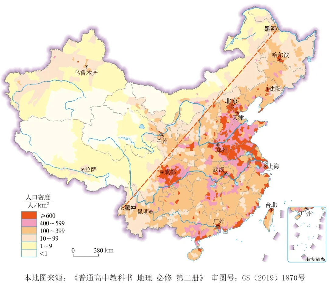 黑龙江人口密度_谁会这道题 读我国人口分布图,回(3)