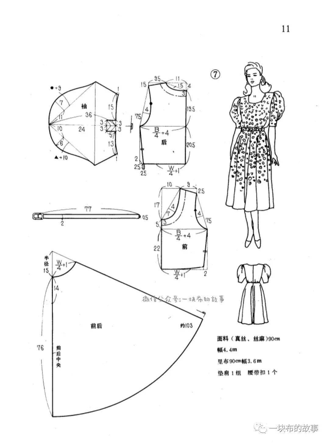 夏季五款连衣裙裁剪图