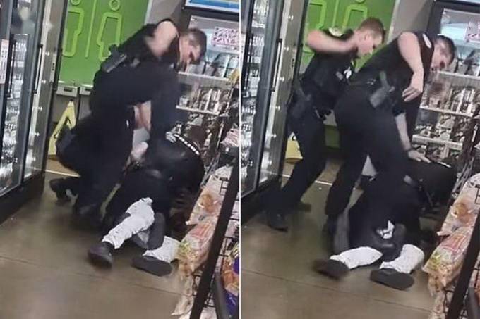 美国警察反复恶意狠踩一名精神病人,画面曝光_霍布斯