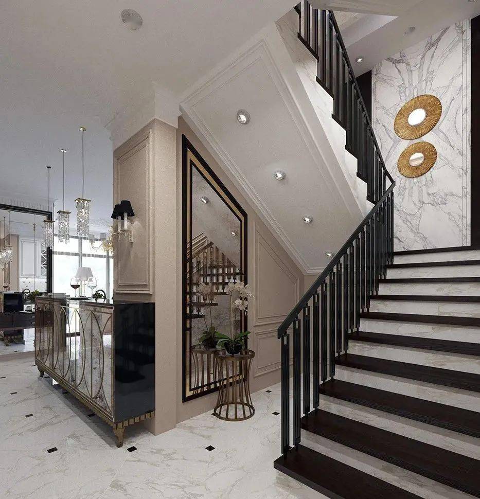 高定大理石楼梯设计这才是对美的追求