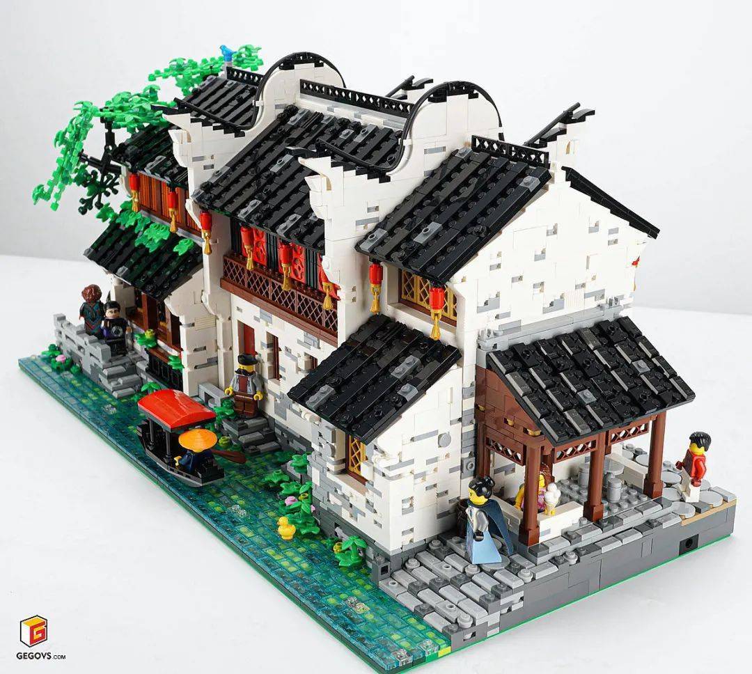 用乐高拼出绝美中国风建筑他的作品里藏的都是家乡记忆