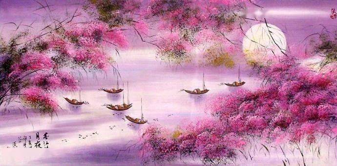 【用记忆法记长篇古诗】《春江花月夜》:孤篇压全唐_联想