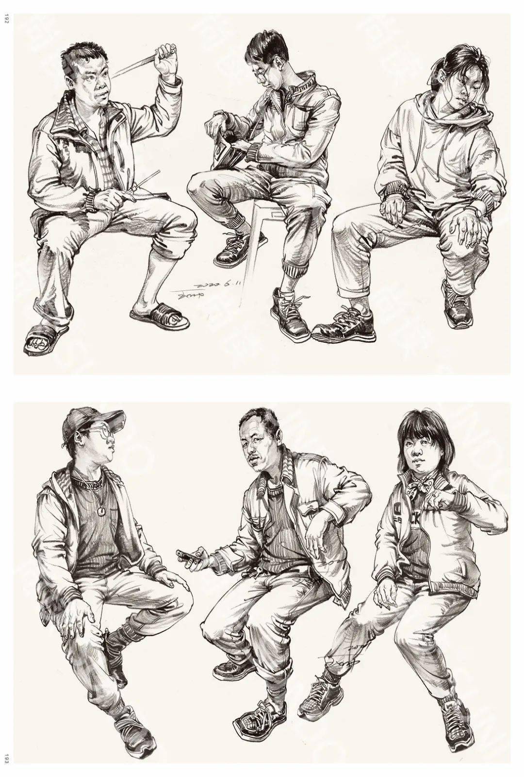 王帅超级导师人物速写央美状元导师速写完善的速写体系细致严谨的画风