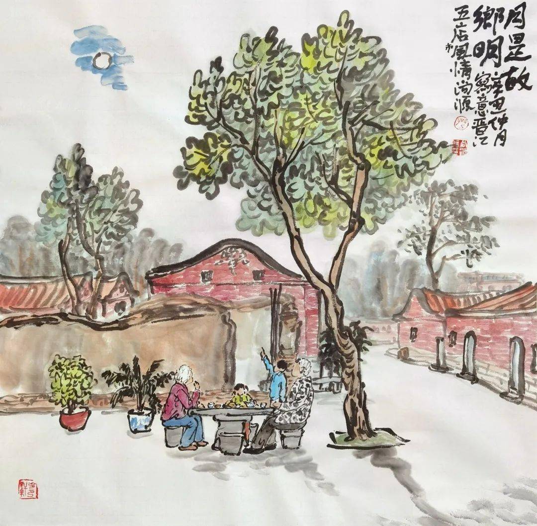 闽南乡土文化绘画图片