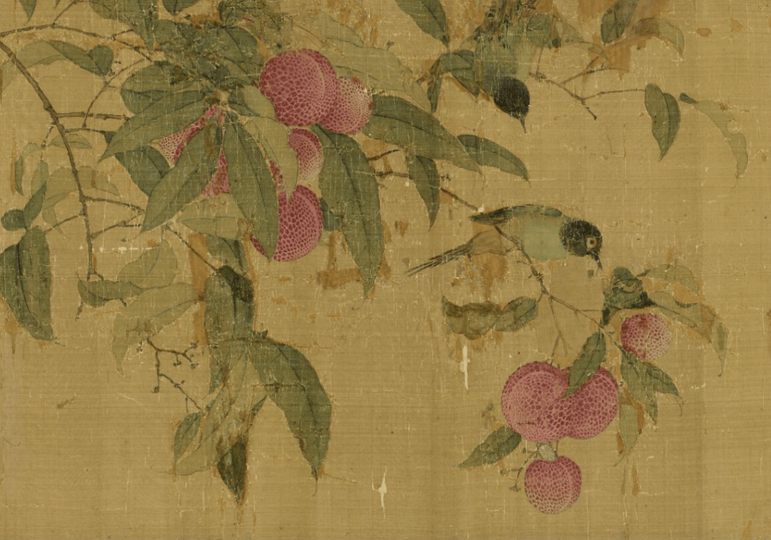 高清国画,看看宋徽宗笔下的荔枝图