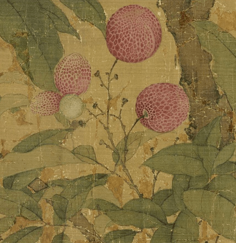 高清国画,看看宋徽宗笔下的荔枝图