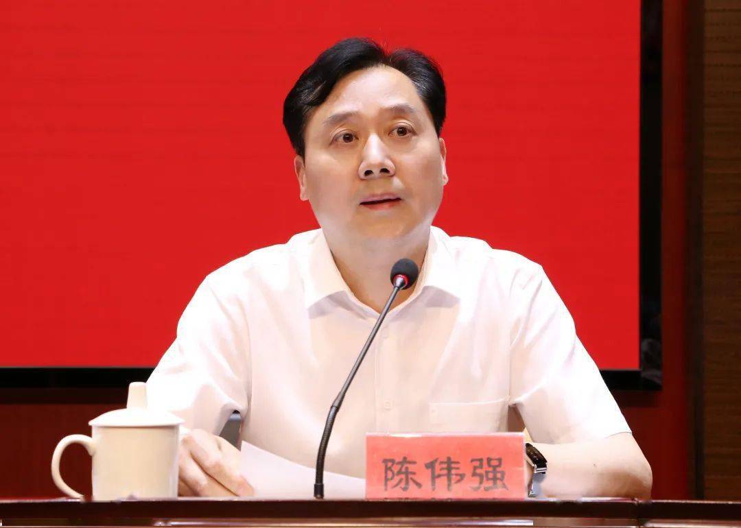 镇党委副书记,宜兴陶瓷产业园区管委会副主任陈伟强传达了全市安全