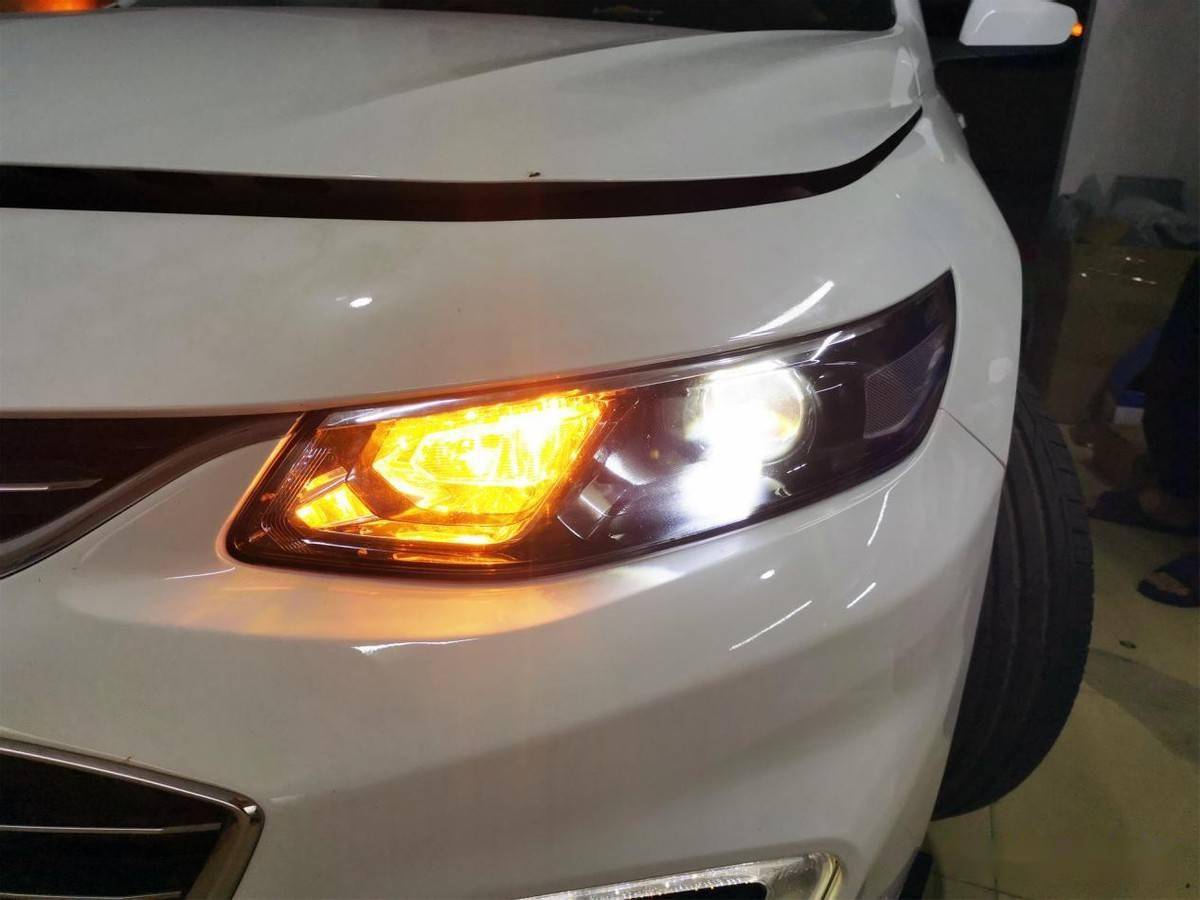 广州汽车灯光升级,迈锐宝xl车灯改装led双光透镜,变身闪亮猛男