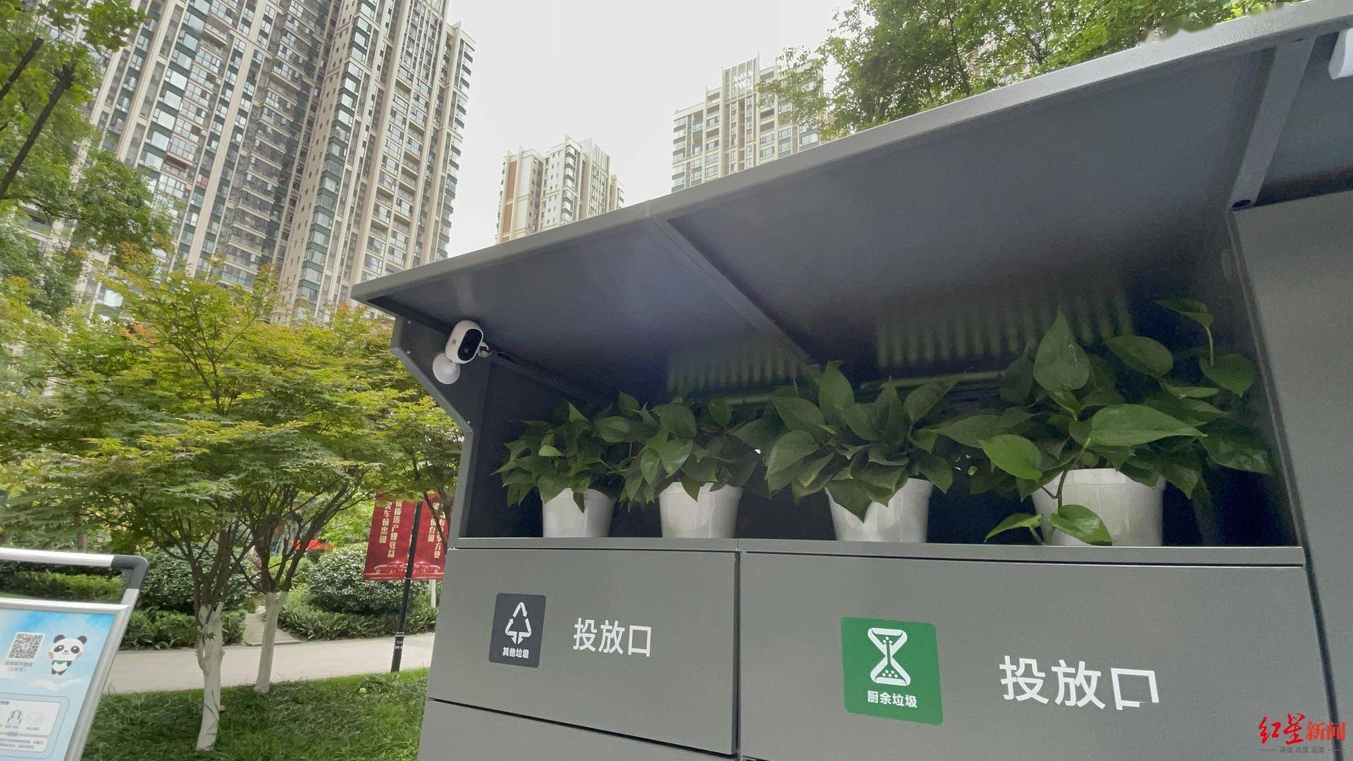 这个物业自费给小区安装智能垃圾分类箱 业主刷脸丢垃圾还能兑换商品