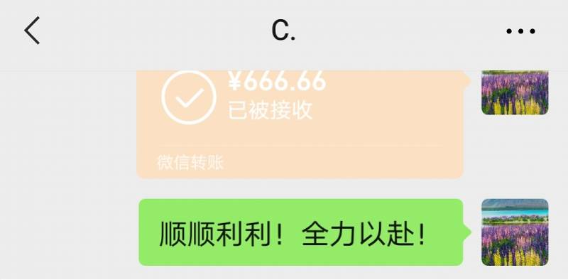 考试前夕,苏敏君给儿子发了666元的高考利是.