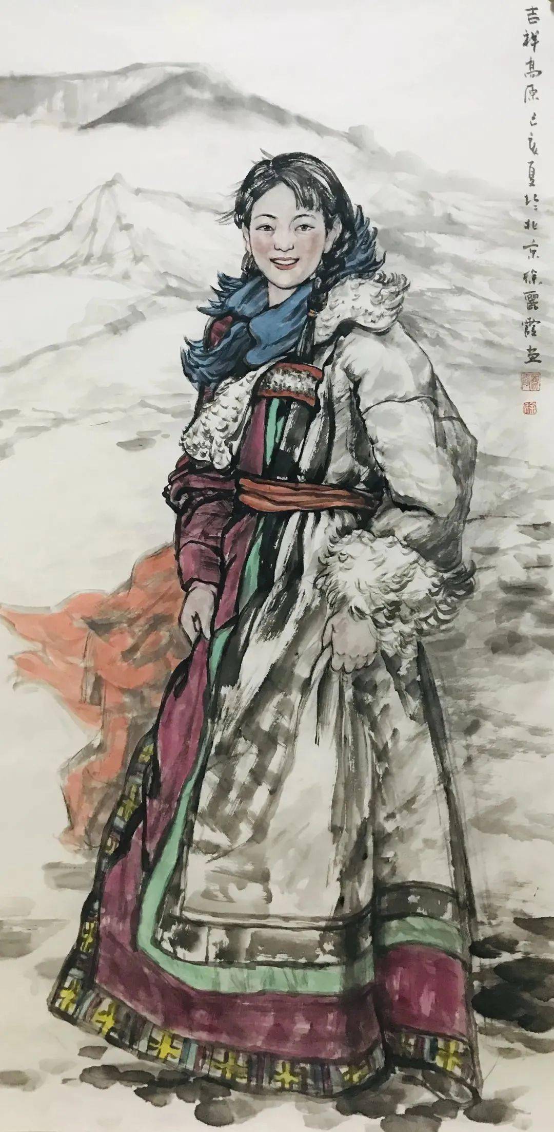 国画天地渐行渐进的笔墨修行徐丽霞人物画