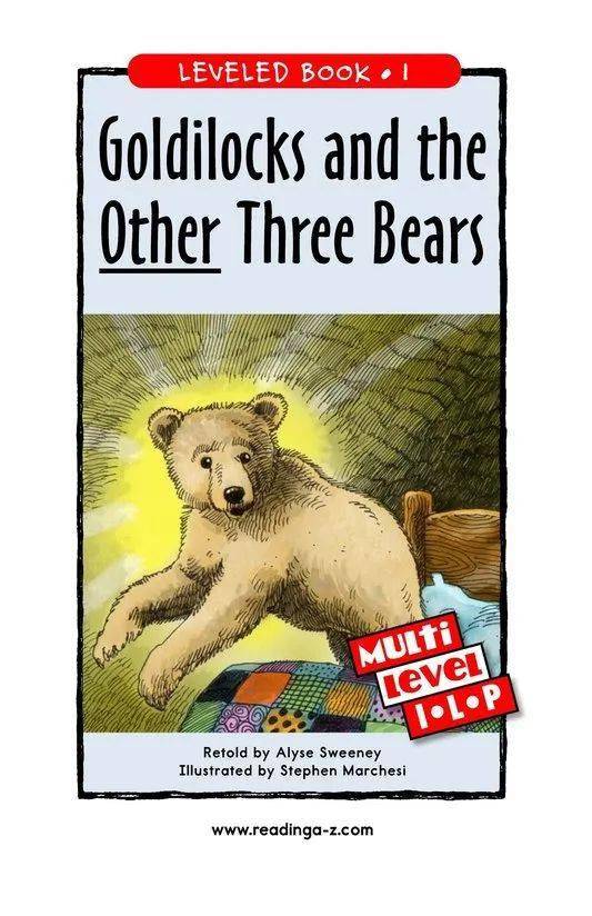 goldilocks and theotherthree bears