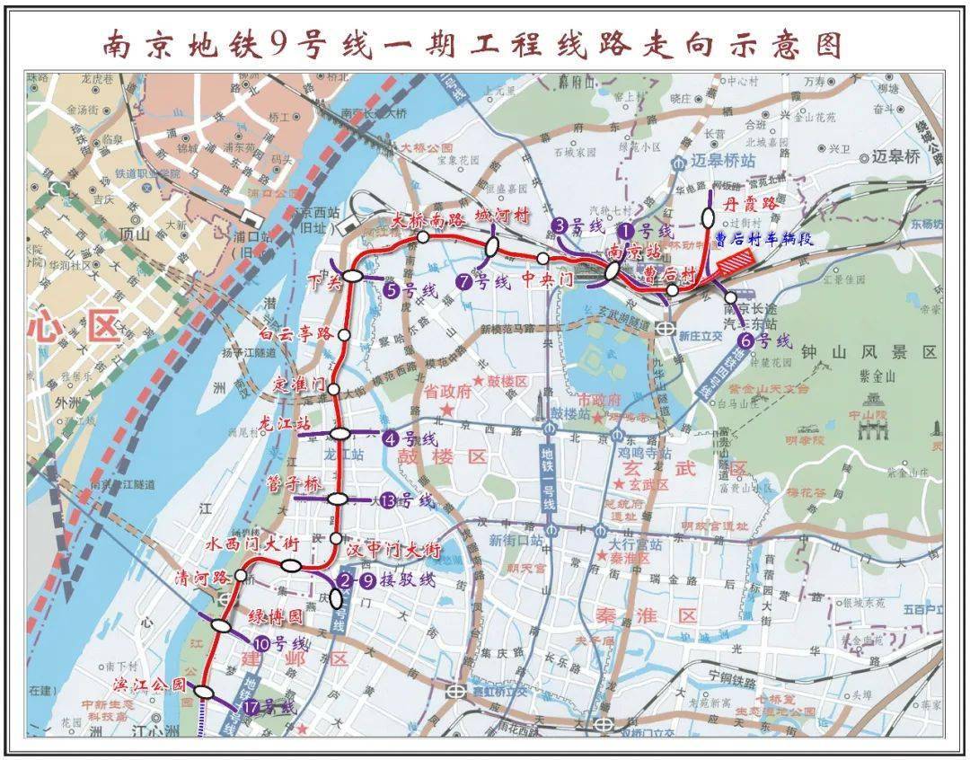 重磅地铁9号线挺近汉中门大街6号线挺近南部新城受益楼盘来了