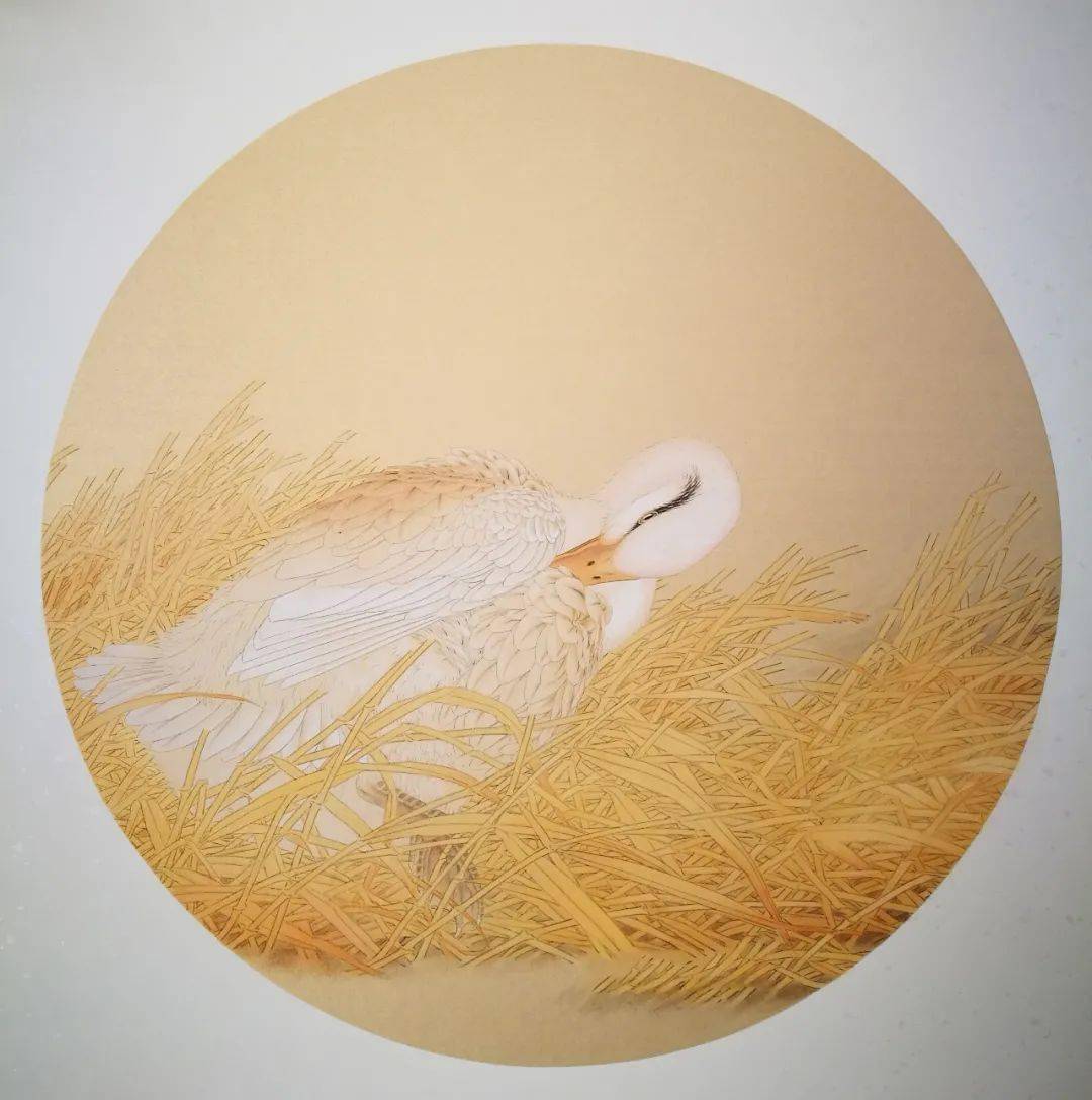 温雅灵动细微刘树允工笔画作品