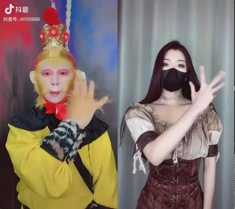 和cindy一起合拍吃鸡猴哥又回来了手势舞