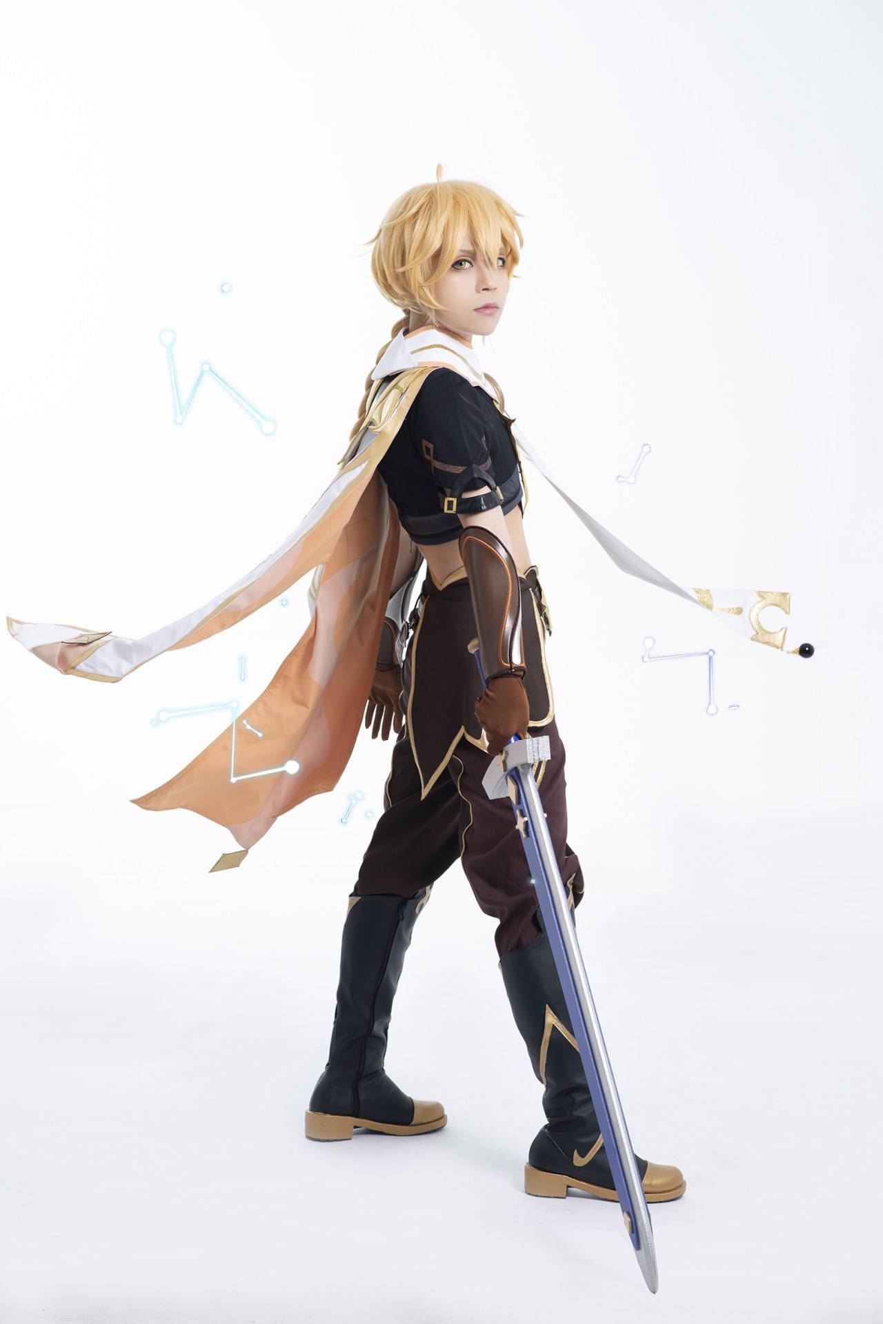 原神旅行者空cosplay