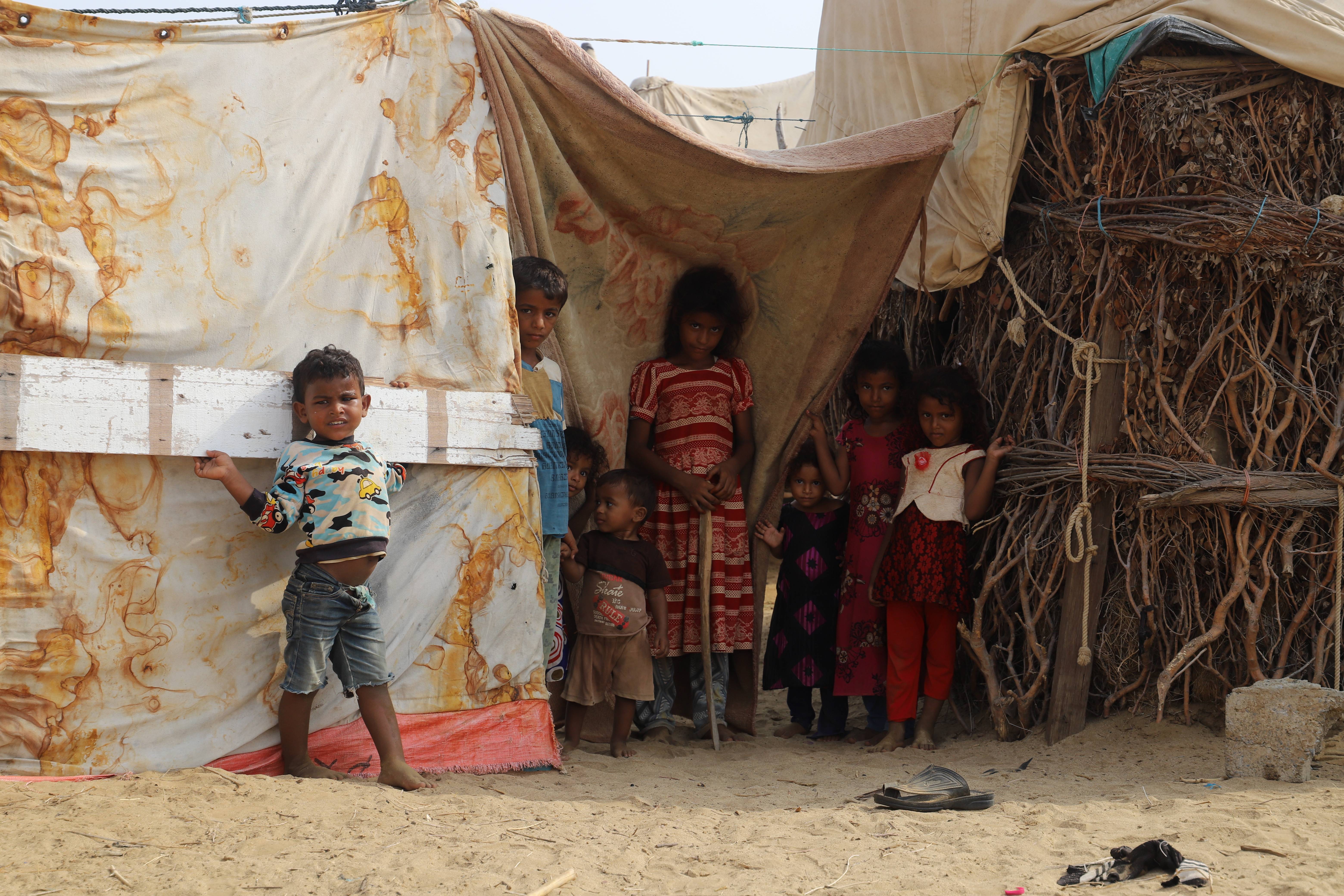 和人道主义物资的缺乏使得也门北部哈杰省的流离失所者生活愈发艰难