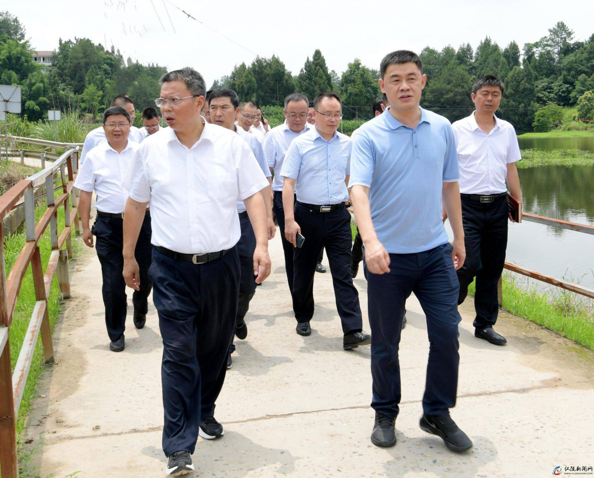 郭宗海调研柏杨湖水利风景区建设工作