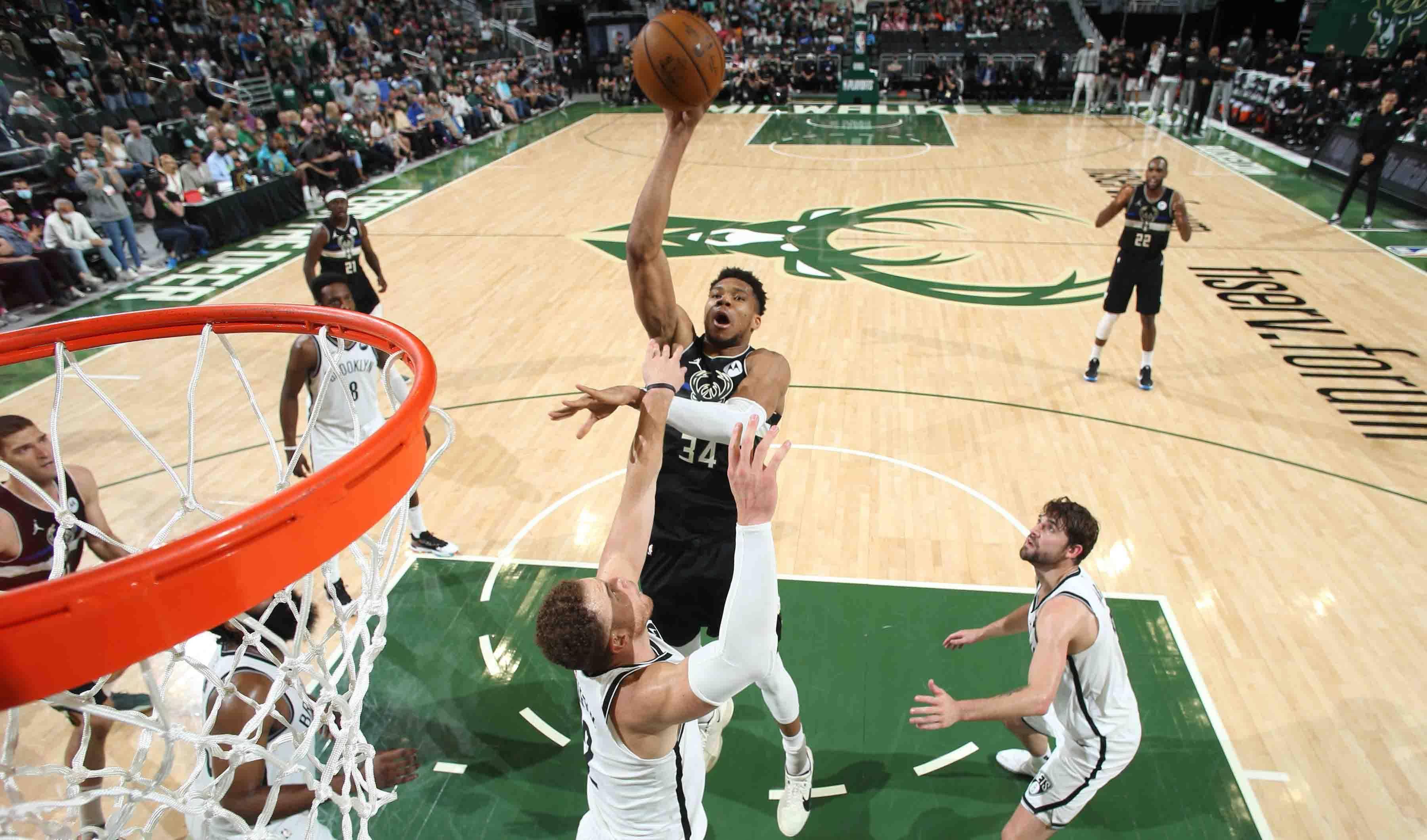 北京时间2021年6月18日,nba东部半决赛第六场在篮网队和雄鹿队之间