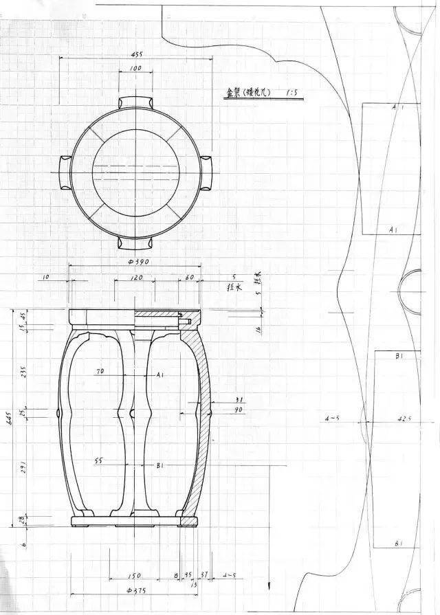 干货分享中国古典家具制作手绘图纸100张详情图