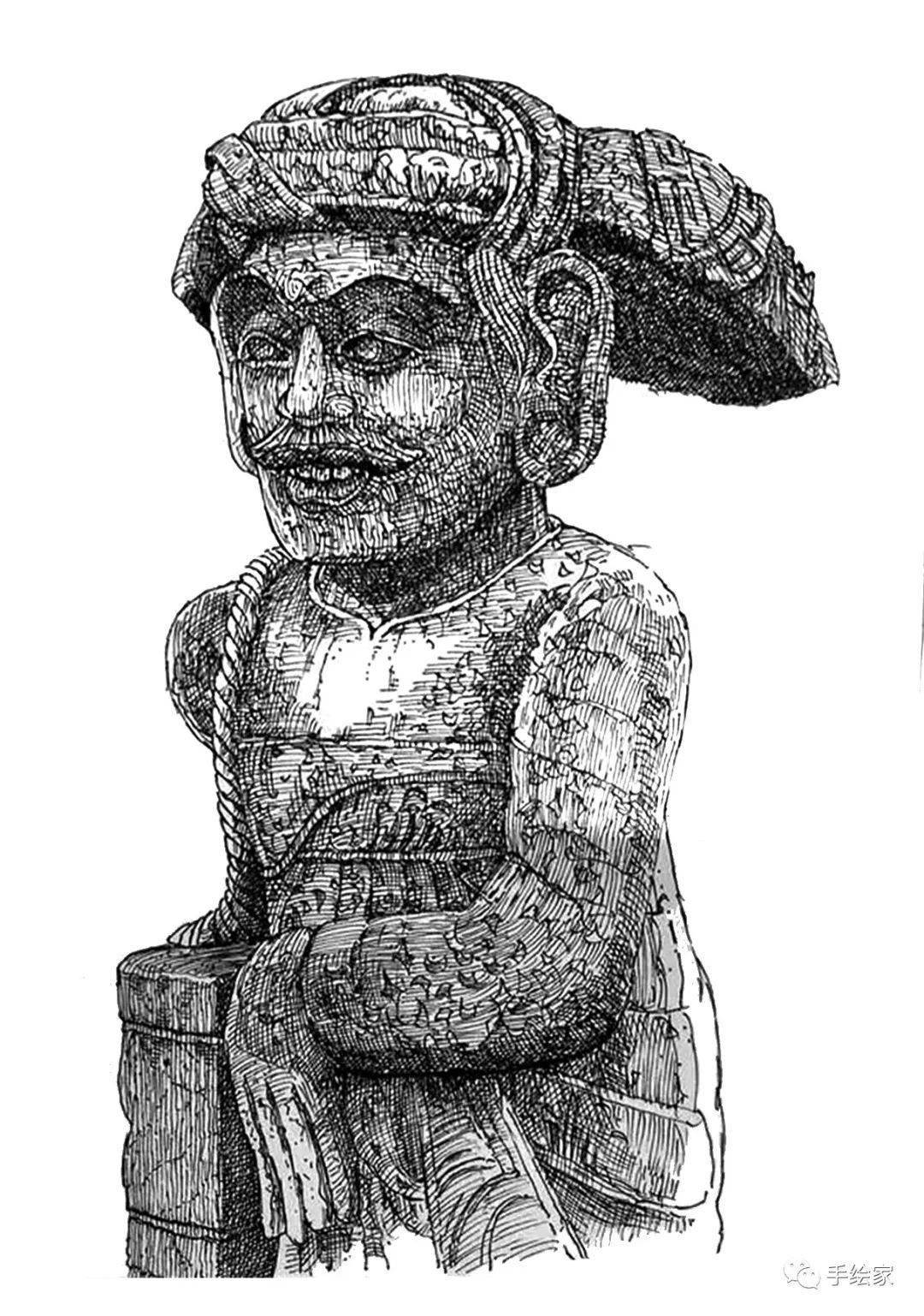 神级建筑风景钢笔画 画成这样要怎样的手啊