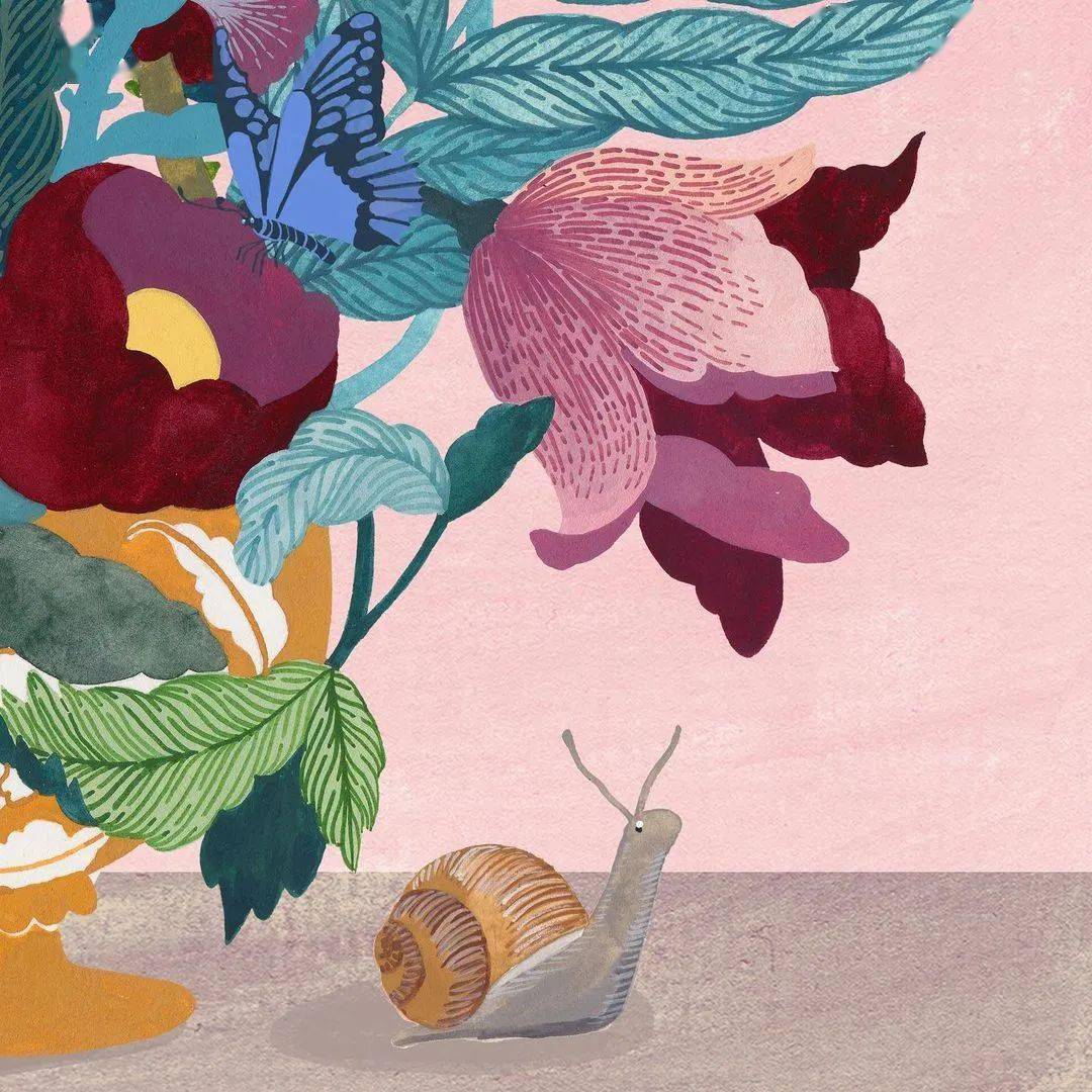 水彩平涂装饰画张张动人心魄