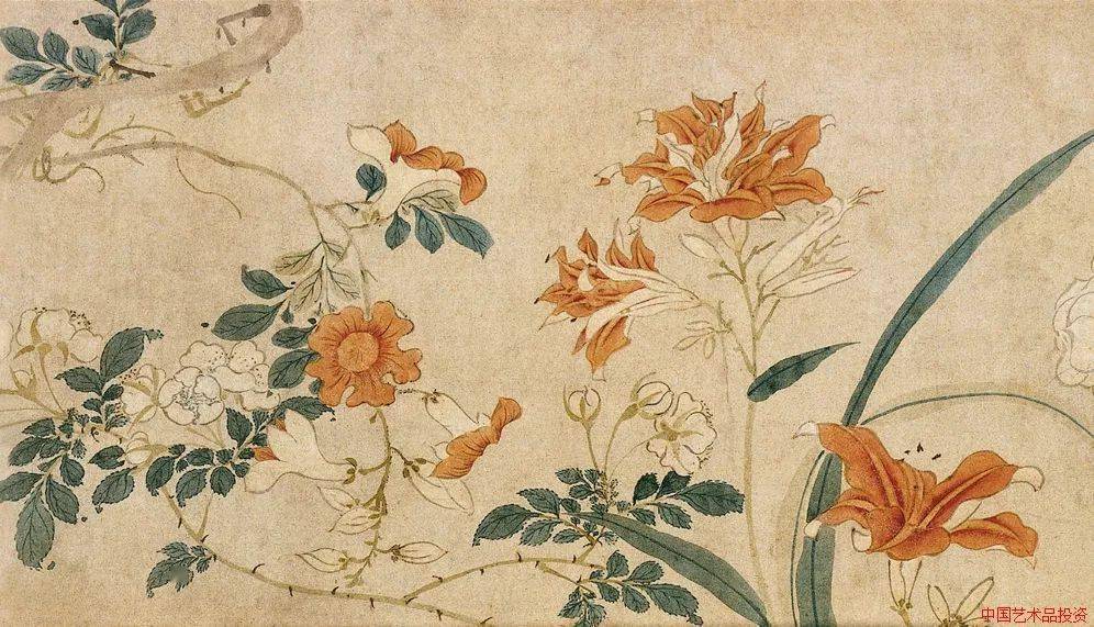 历代没骨花鸟画76幅真是精美绝伦