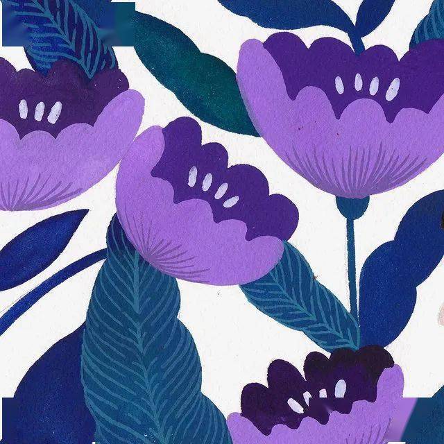 水彩平涂装饰画,张张动人心魄