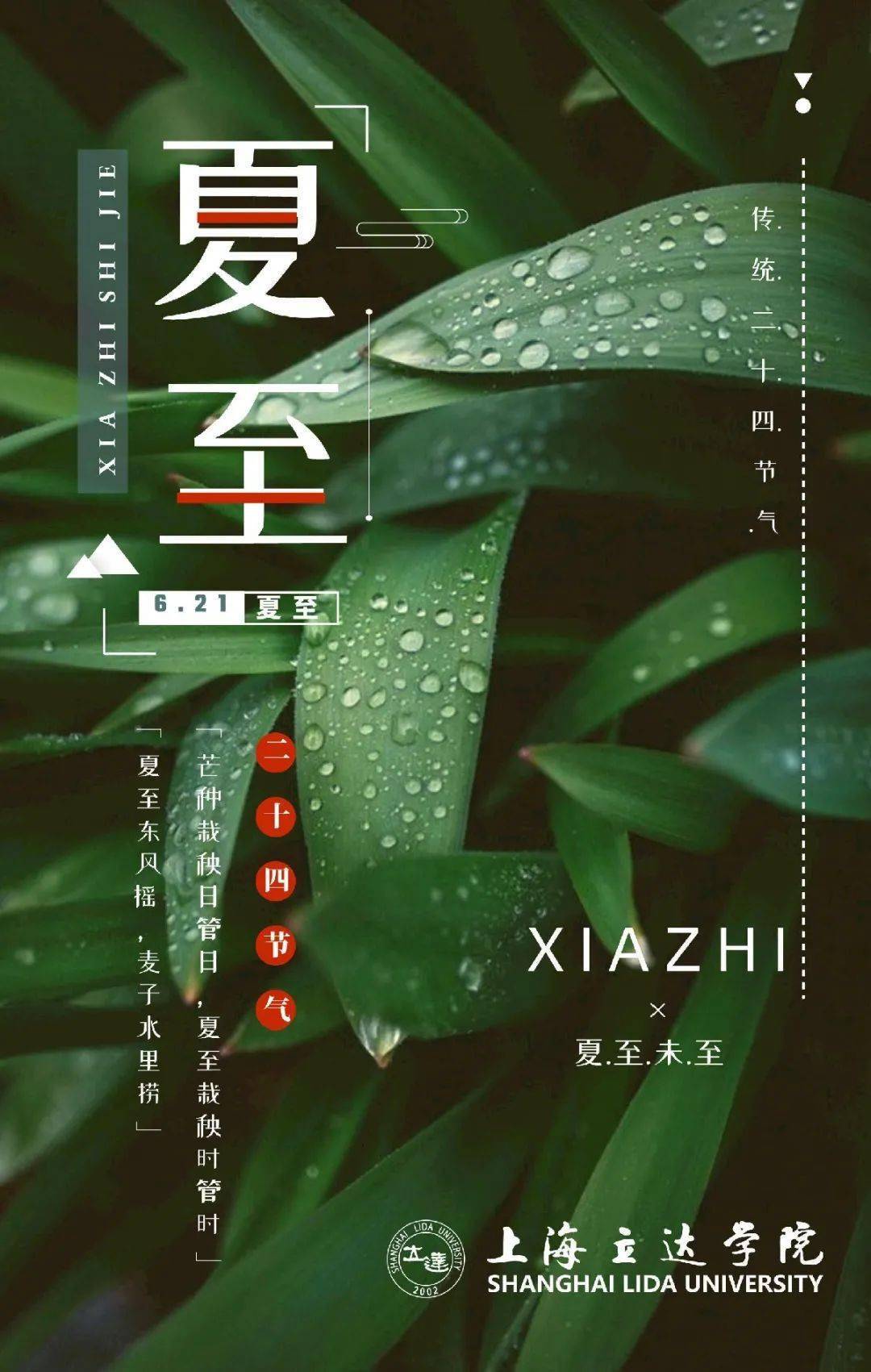 夏至節氣今年的夏至日是:2021年6月21日,此時太陽直射地面的位置到達