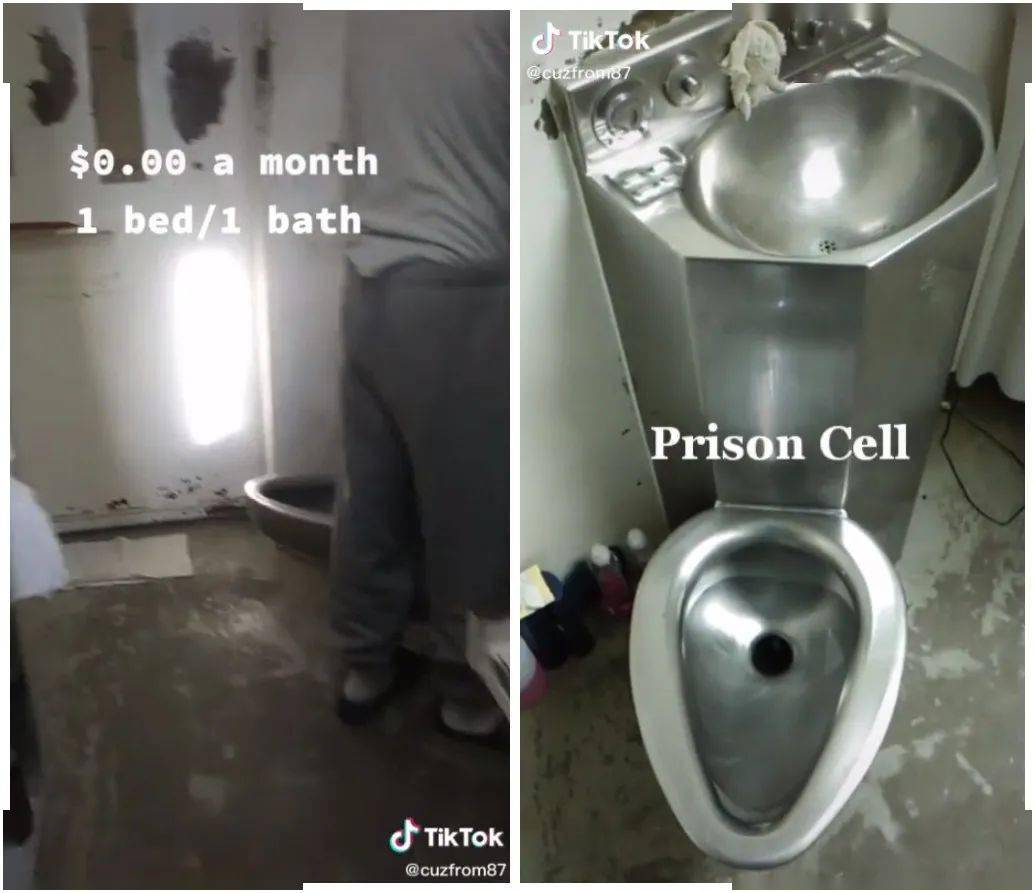 这条件在湾区起码要2000月吧美国囚犯直播监狱生活1厅1卫能看电视玩