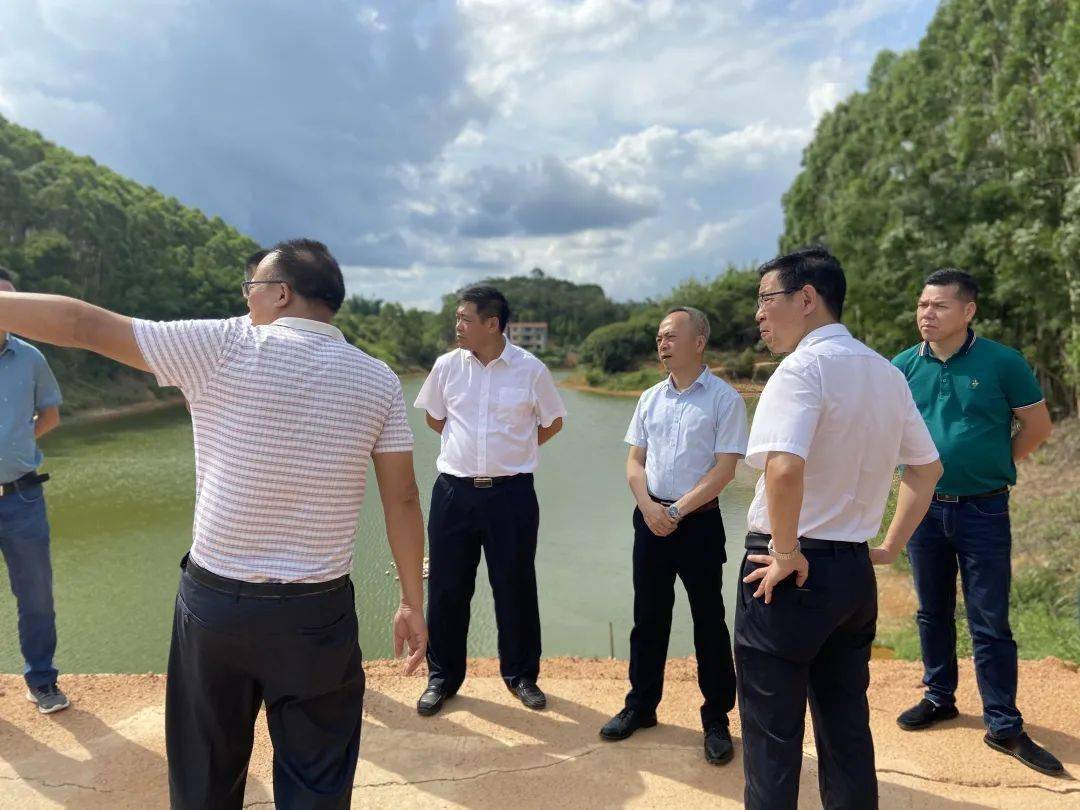 自治区河长制办公室专职副主任陈润东率队到玉林调研合浦水库四乱问题