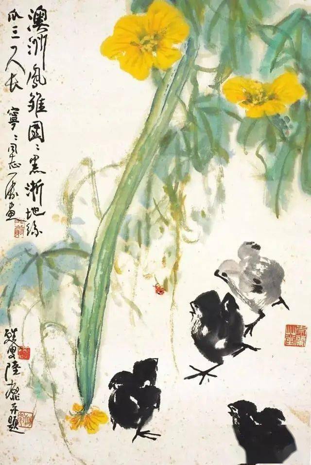 陆抑非花鸟画80幅，高清欣赏_搜狐网