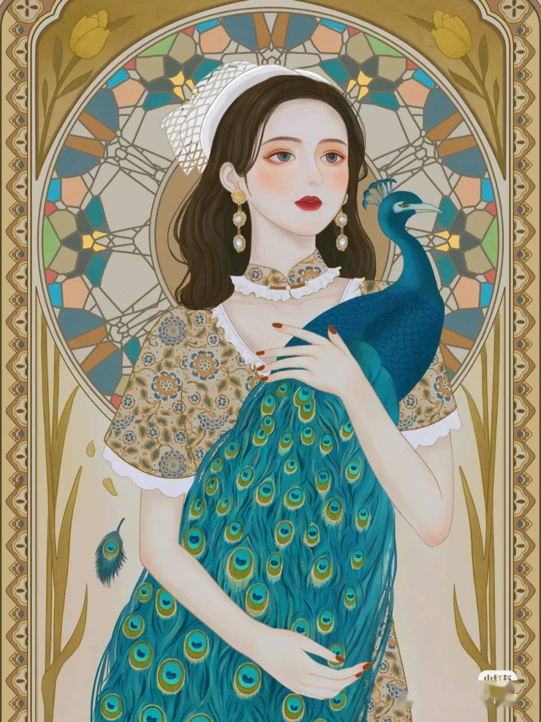 无关风月一些精美的民国风插画